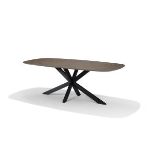 Switch eetkamertafel Deens Ovaal 200X100 HPL1 Ferro Brons+Star