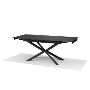 Reno Tafel - Zwart Deckstone 136-196X90 Uitschuifbaar