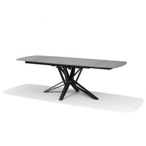VEGAS Eetkamertafel Deckstone Grijs Marmer 160-240X90 Uitschuifbaar