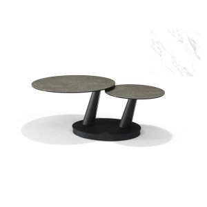 Antares Salontafel B-5712 - Wit Deckstone - 2 Bladen Draaibaar