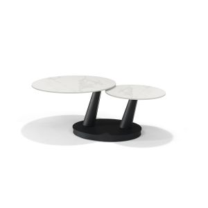 Antares Salontafel B-5712 - Wit Deckstone - 2 Bladen Draaibaar