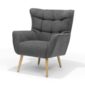 Fauteuil Boras Stof Asgaard Antraciet
