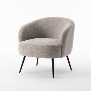 Laura fauteuil Stof Teddy Natural 01