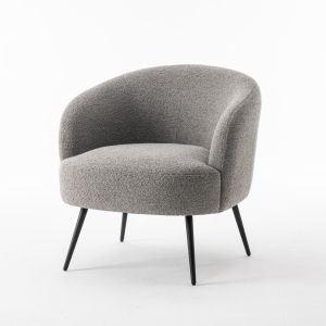 Laura fauteuil Stof Teddy Steel 149 