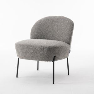 Baudin fauteuil Stof Teddy Steel 149 