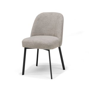 Stoel Luxor 2 Ovaal Zwart Stof Mito #01 Naturel