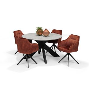 Eetkamertafel SWITCH-STELLAR - 140 Rond Grafiet