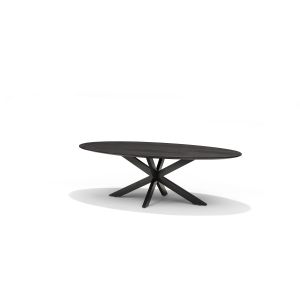 STAR Salontafel 130X70 Ovaal Mango Zwart