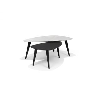 Salontafel SWITCH-DION - 130x70 Niervorm Marmer 40H