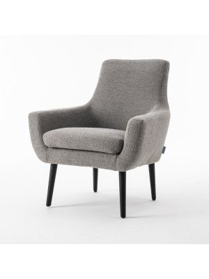 Adam fauteuil Stof Teddy Steel 149