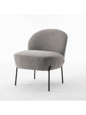 Baudin fauteuil Stof Teddy Steel 149