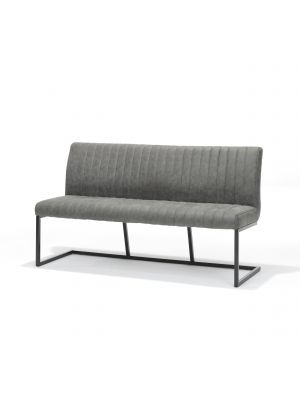 Eetbank Sanne zwart - Stof Soft Steel